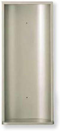 Full Point Shokai Fire Extinguisher Box Half Embedded Open MHES-FO Silver Metallic
