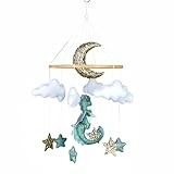 Dragon Crib Mobile Dragon Baby Mobile Fantasy Nursery Decoration Felt Dragon Hanging Gold Stars Moon Baby Shower Theme Dragon Neutral Mobile New Baby Gift Pregnancy Gift