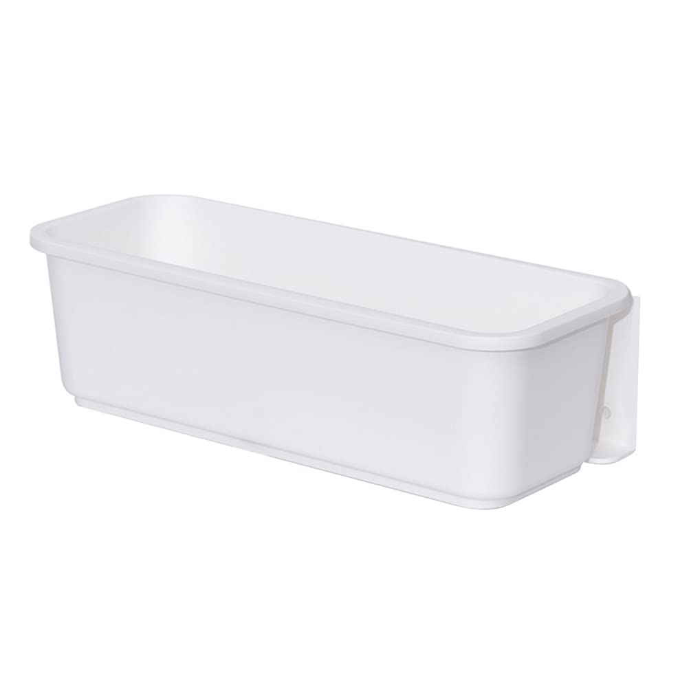 Boîte de rangement suspendue blanche à tiroir coulissant sans perçage pour organiser le placard