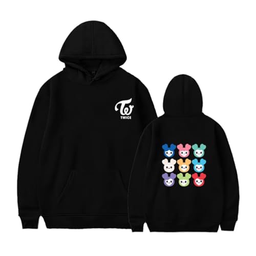 Twice Hoodies Sweatshirts Tzuyu Momo Sana Nayeon Long Sleeves Hooded Pullover Tops Sweater Coat - Main Image