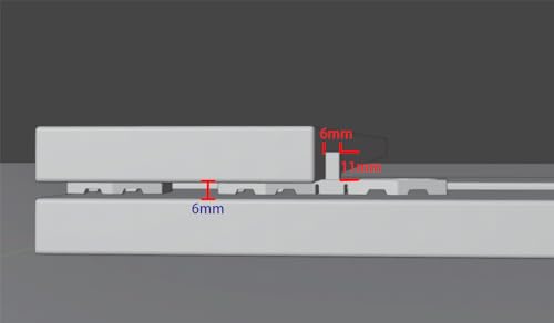 Terrassendielen Abstandhalter | Terrassfix Dielenabstand 6 mm | 200 Distanzhalter in für ca. 14m² Terrasse | Terrassendielen AbstandhalteLastübertragung bis 10 Tonnen. (200 Stück)