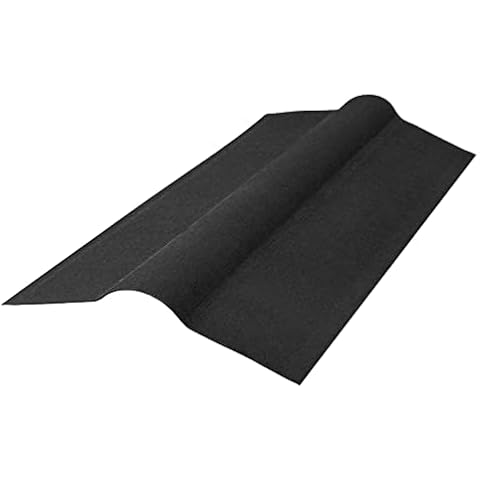 Truly PVC Gutta Corrugated Bitumen Ridge (466 x 850) - Black Cover