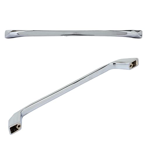 Image of Atom 10 inches Zinc Pull Handle | CPPT Finish | Office Wardrobe Furniture Kitchen Drawer Cabinet Push Bar, 229, Pack of 2