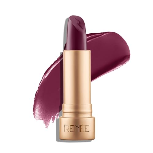 Image of RENEE H2O Hydrating Creme Lipstick-Plum Dew, Super Glossy, Lightweight, Non-drying & Hydrating, Easy Glides Formula with Intense Pigment, Shea Butter, Hyaluronic Acid, Jojoba Oil Infused