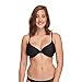 Body Glove Women's Smoothies Solo Solid Underwire Bikini Top Swimsuit, Black, F Cup