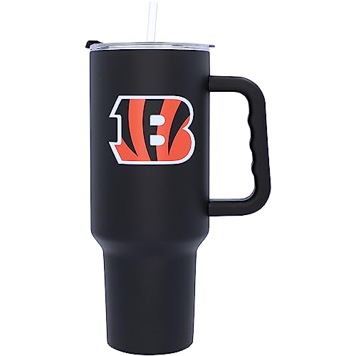 Image of logobrands Cincinnati Bengals 40oz. Travel Tumbler with Handle