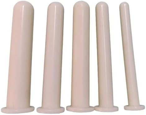 Body Fitness Silicone Vaginal Dilator || Set Of 5 || V Trainers || Dilator Set In 5 Diameter Sizes - 1.2 Cm, 1.5 Cm, 2.05 Cm, 2.55 Cm, 3.13 Cm || Length 16 Cn (6.25 Inch) Pink Color