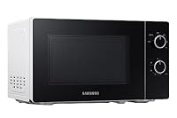 Samsung Solo-Mikrowelle, 700 W, Epoxy-Garraum mit 20 l Volumen, 5 Leistungsstufen, Defrost, Weiß/Schwarz, MS20A3010AH/EG – Ansicht 1