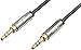 Amazon Basics 3.5mm Aux Audio Cable for Stereo Speaker or Subwoofer with Gold-Plated Plugs, 8 Foot, Black