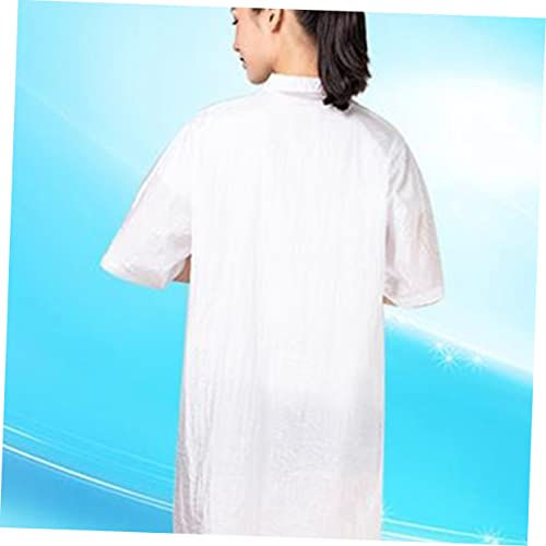 TEHAUX Macacão Feminino Jaqueta De Enfermagem Jaquetas De Náilon Para Homens Capa De Salão De Náilon