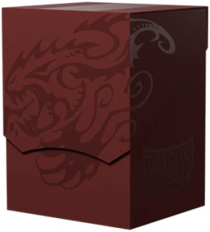 Dragon Shield Card Deck Box โ Deck Shell: Blood Red/Black โ Durable and Sturdy TCG, OCG Card Storage โ Compatible with Pokemon Yugioh Commander and MTG Magic: The Gathering Cards