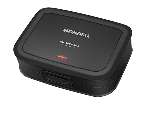 MONDIAL, Grill e Sanduicheira Square, Preto, 110V - SQ-01-FB