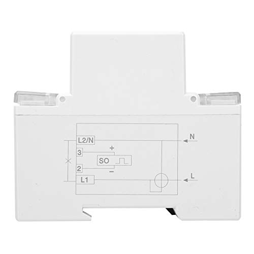 Image of DDM75S Electric Meter, Single Phase 4P Din Rail Energy Meter LED Electricity Power Consumption Wattmeter Energy Meter 10 to 40A