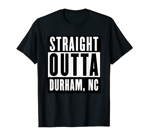 Straight Outta NORTH CAROLINA - Maglietta DURHAM Home con scollo a V Maglietta