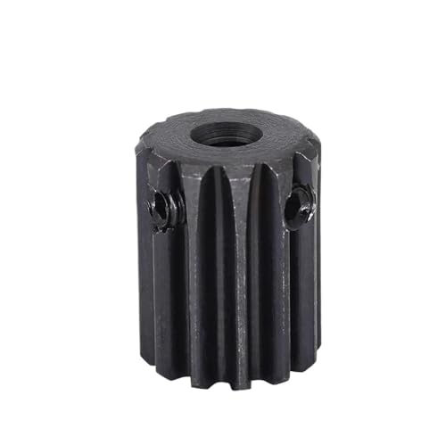Bevel Gear Pinion Hardware Mechanical Module 1 Spur Gear 1M-14T Carbon Steel Motor Gear Bore Size 4/5/6/6.35/7mm Transmission Accessories(7mm)