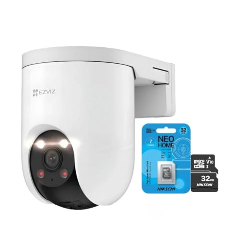Câmera de Segurança Externa H8C Pro 3K Wi-Fi com Visão Noturna e Detecção de Movimento + Cartão MicroSD 32GB