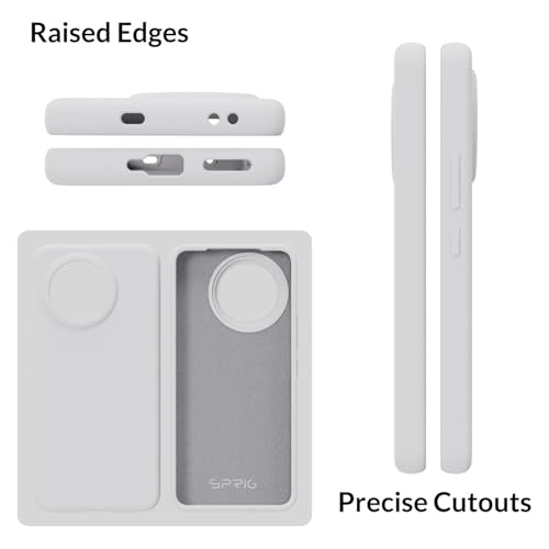 Image of SPRIG Compatible with Mi 14 Civi Premium SilkTone Back Cover Drop Tested Shock Proof Mobile Case for Men, Women, Boys and Girls with Camera Protection (White)