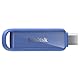 SanDisk Phone Drive mit USB Type-C 1 TB (Flash-Laufwerk für Smartphones, Tablets und Computer, 150 MB/s Lesen, Schlüsselring-Öse zur Mitnahme, 1 Jahr RescuePRO Deluxe-Software) - Maritime Blue