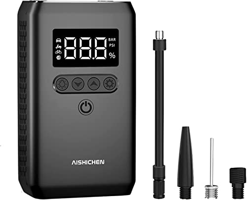 電動空気入れ 自転車 空気入れ 電動 エアーコンプレッサー 小型 150PSI...
