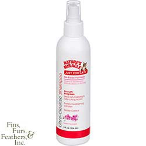 Nature's Miracle Products CNAP5921 Just for Cats No Rinse Shampoo, 8