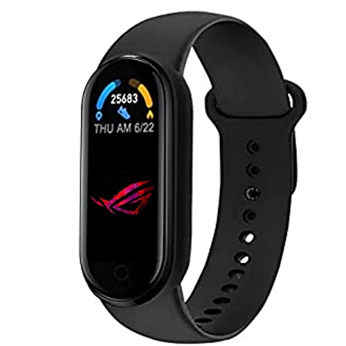 Elevea { SUMMER IS HERE WITH 15 YEARS REPLACEMENT WARRANTY } Smart Fitness Band M6 Lite Band Bracelet/Fitband, Heart Rate Monitor Sensor OLED Bluetooth Wristband Waterproof Sports Health Activity Tracker Watch For All Boys/Girls