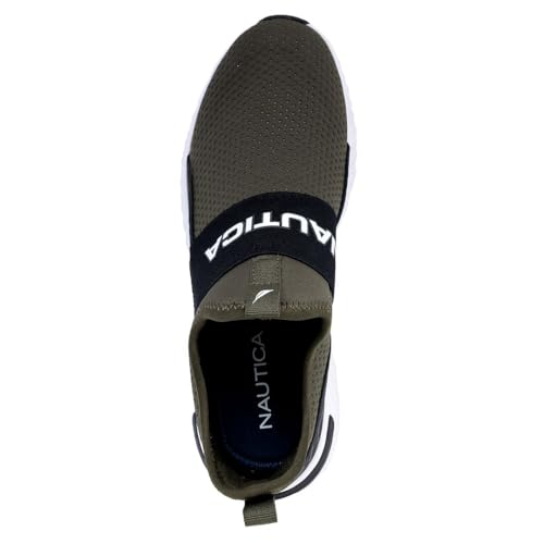 Image of Nautica Men's Slip-On Sneakers - Casual Fashion Shoes for Walking, in Medium & Wide Widths