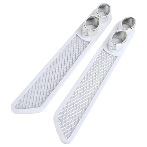 Rejilla de ventilación trasera de ABS blanco y diseño moderno sin perforar