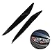 YCPKJDG 2pcs Gloss Black Front Headlight Eyelids Eyebrow Stickers Cover Trim Compatible for Mazda 3 Mazda3 JDM 2010 2011 2012 2013 Car Accessories