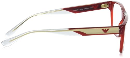 Image of Emporio Armani mens Ea3239 Rectangular Prescription Eyewear Frames