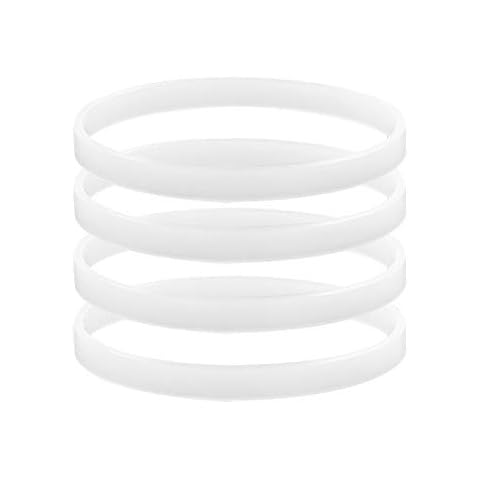 4PCS White Rubber Sealing O-Ring Gasket Replacement Parts, Compatible with Ninja Blender Replacement Seals (3.22inch/8cm gaskets,Hushtong) Cover