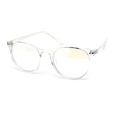 Image of SA106 Round Keyhole Blue Light Blocking Computer Vision Protection Eye Glasses