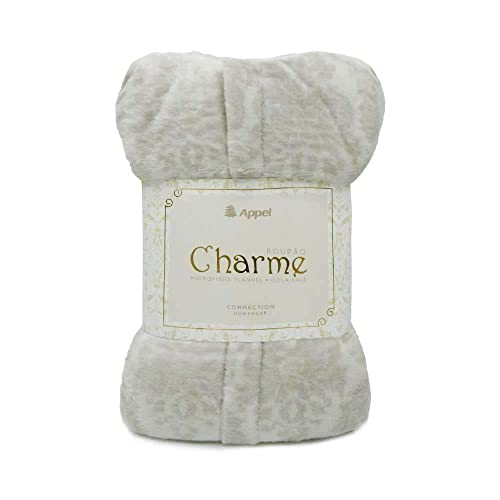 Roupão c/Capuz Flannel Charme Adulto Appel - Ornamento Bege