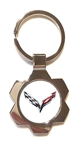 Porte-clés Silverstone en Métal Argenté - Corvette