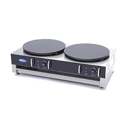 Maxima Gastro Crepes Maker - Doppelte Crepes - 2 x 40 cm - inkl. Teigverteiler