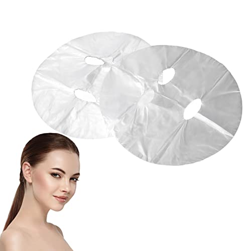 100 Stück Einweg-Kunststofffolie Gesichtsmaske Papier DIY Schönheit Hautpflege Gesichtsmaske Blatt Gesichtsmaske Papierblatt Hautpflege Feuchtigkeitsspendende Heim DIY Hautpflege
