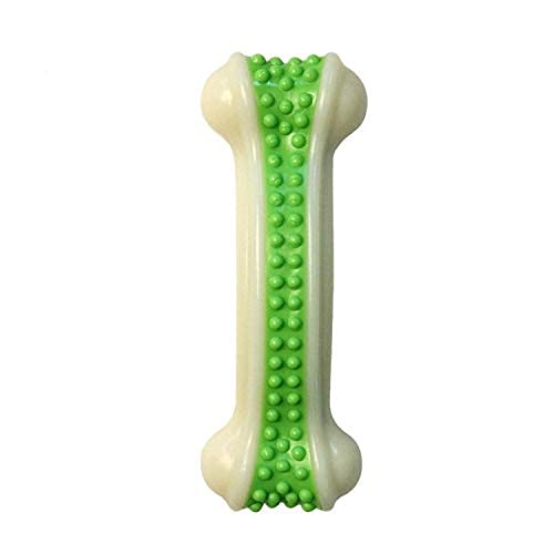 Dog Trust Nylon Edible Durable Puppy Indestructible Molar Teeth Cleaning Stick for Chewers Dental Teething Chew Toy Tough Dog Bone Treat for Small Dog/Puppy (Large, Green) (B09DYWQ87M) Amazon Price History, Amazon Price Tracker