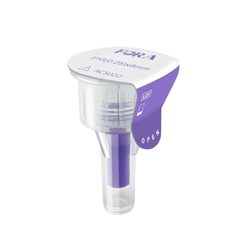 Agujas desechables estériles 31G (0,25 x 8 mm) – 105 unidades con película protectora para aplicaciones precisas en laboratorio, industria, cosmética y producción de alimentos