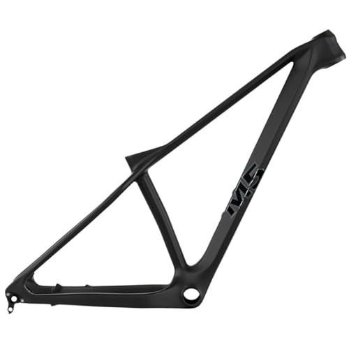 HIMALO Cuadro De Bicicleta De Montaña De Fibra De Carbono 27,5/29er XC Rígida Cuadro De MTB 15/17/19/21 Pulgadas Boost Eje Pasante 12x148mm Freno De Disco Cableado Interno(Black,15'')