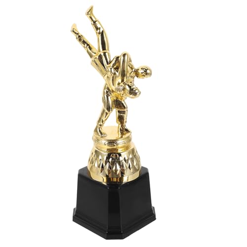 Hohopeti Dekorativer Wrestling Wettbewerb Pokal Kunststoff Trophäe mit Figur Kindergarten Preis...