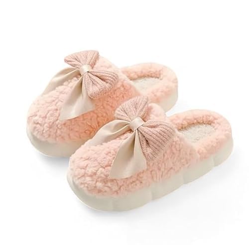 Women's Winter Indoor Slippers, Woven Design, Non-Slip Foam Sole with Cotton Strap, Home Slides for Women and Girls-image-35