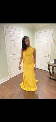 One Shoulder Mermaid Bridesmaid Dresses for Wedding Ruched Bodycon Prom Dress Long Formal Evening Gowns4