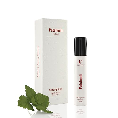 Image of Mind First Patchouli Perfume 15ml made with Essential Oils | Natural Perfum without chemical I Sensual Luxury Eau De Parfum | Stress relief & Alertness Booster Fragrance | A Sensory Treat Long-Lasting Perfume for Man & Women I Best Gifts for Woman , Man , Girls