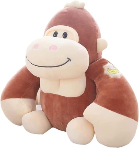 Image of A Little Swag Cute Brown Gorilla Stuffed Toys - 25 cm Animal Figure Plush Teddy Bear for Boys, Girls, Kids, Birthday Gift, Car Hanging, Home Decor