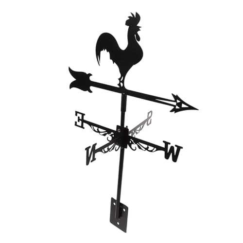 GAROZATION Girouette De Jardin Décorative Indicateur De Direction du Vent avec Design De Coq pour Cour Et Toit Accessoire Et Résistant Aux Intempéries