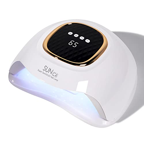 UV LED Nail Lamp, MIRAGE LAYON 288W Nail Curing Lamps for Home & Salon, Led Nail Dryer for Gel Polish with Automatic Sensor/4 Timer Setting, Professional Nail Art Tools for Fingernail and Toenail Nail