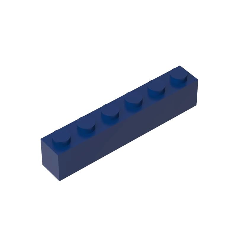 3009 Basic Bricks Brick 1x6 50 Pieces GDS-535 Compatible with Lego Building Blocks Color:Dark Blue โ image 1