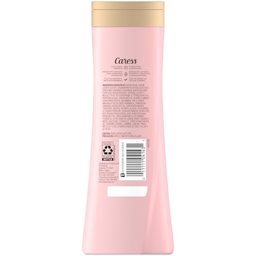 Caress Body Wash for Women, Daily Silk White Peach & Orange Blossom, Shower Gel Body Wash Moisturizing for Noticeably Silky, Soft Skin, 20 fl oz, 4 Pack