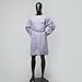 Pack of 2 | Reusable Isolation Industrial Gowns Longsleeve with Elastic Cuffs, Long XL Size, Lavender | PPE Protective Isolation Gowns | 65% Polyester and 35% Cotton