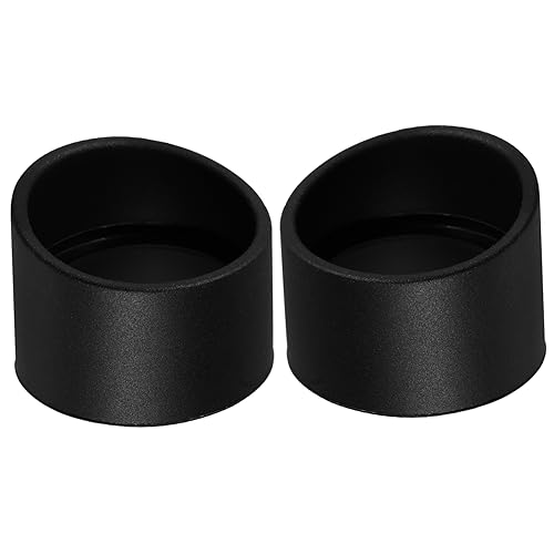 Cabilock Microscope Accessories 2 Pcs Rubber Eyepiece Guards Eye Shield Cup Cylinder Eyepiece Cup Material
