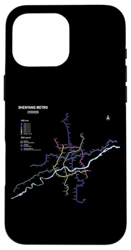 Shenyang China Train Line Railway ? Souvenir Route Map �X�}�z�P�[�X iPhone 16 Pro Max �p